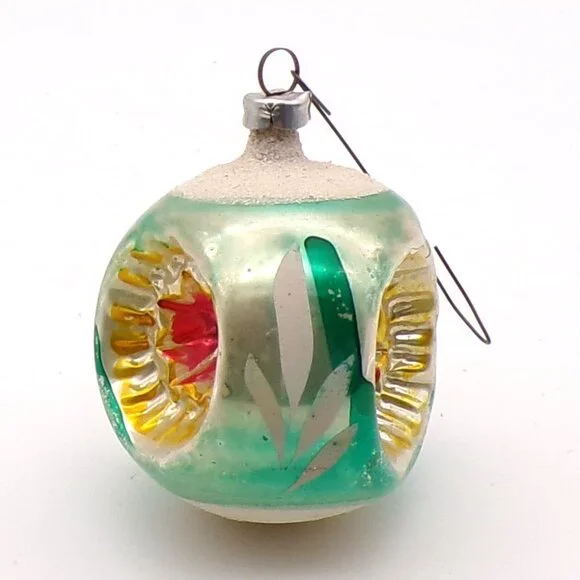 Vintage 50s 60s Glass Christmas Ornament - Picture 8 of 8